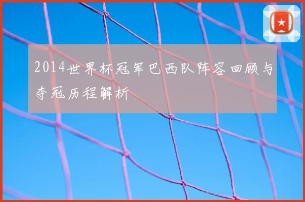 2014世界杯冠军巴西队阵容回顾与夺冠历程解析